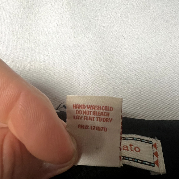 Flying Tomato Small Black Aztec Southwestern Open Vest Faux Suede Fringe Boho - Picture 7 of 9